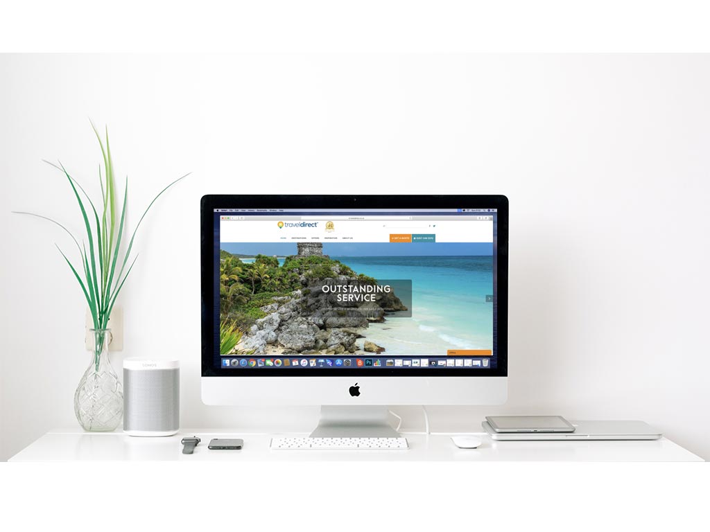 Brandwaves web design clients - Travel Direct